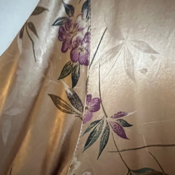 CH Signature Gold with Purple Flowers Button Down Blouse - Picture 7 of 15